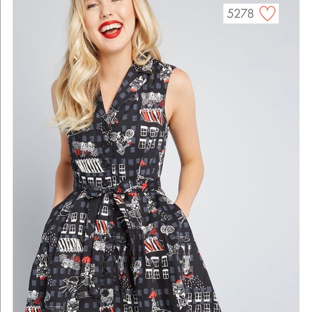 ModCloth Community Brunch Shirt Dress NWT Large